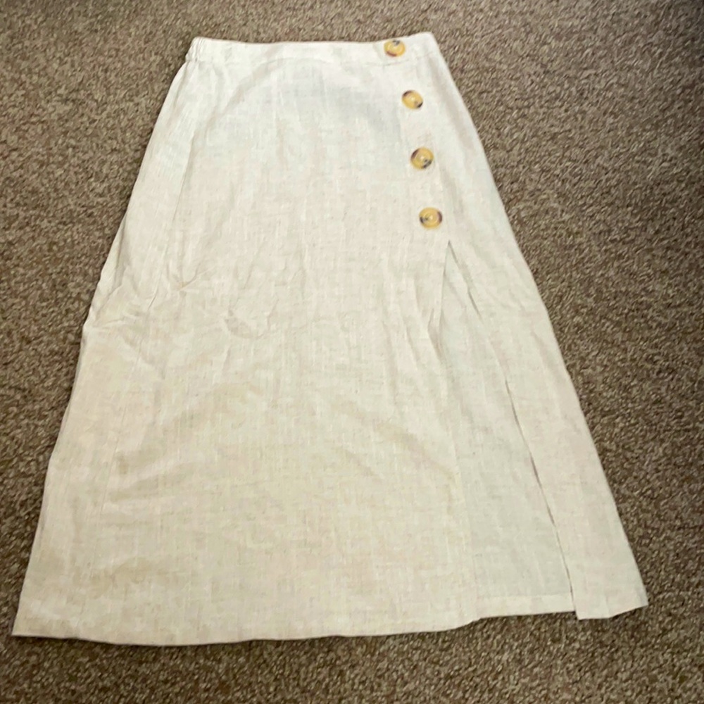 High waisted Button Skirt